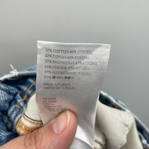 We the free Marion high waist woman boho trendy distressed ankle jogger Jean. 27 - Picture 7 of 9